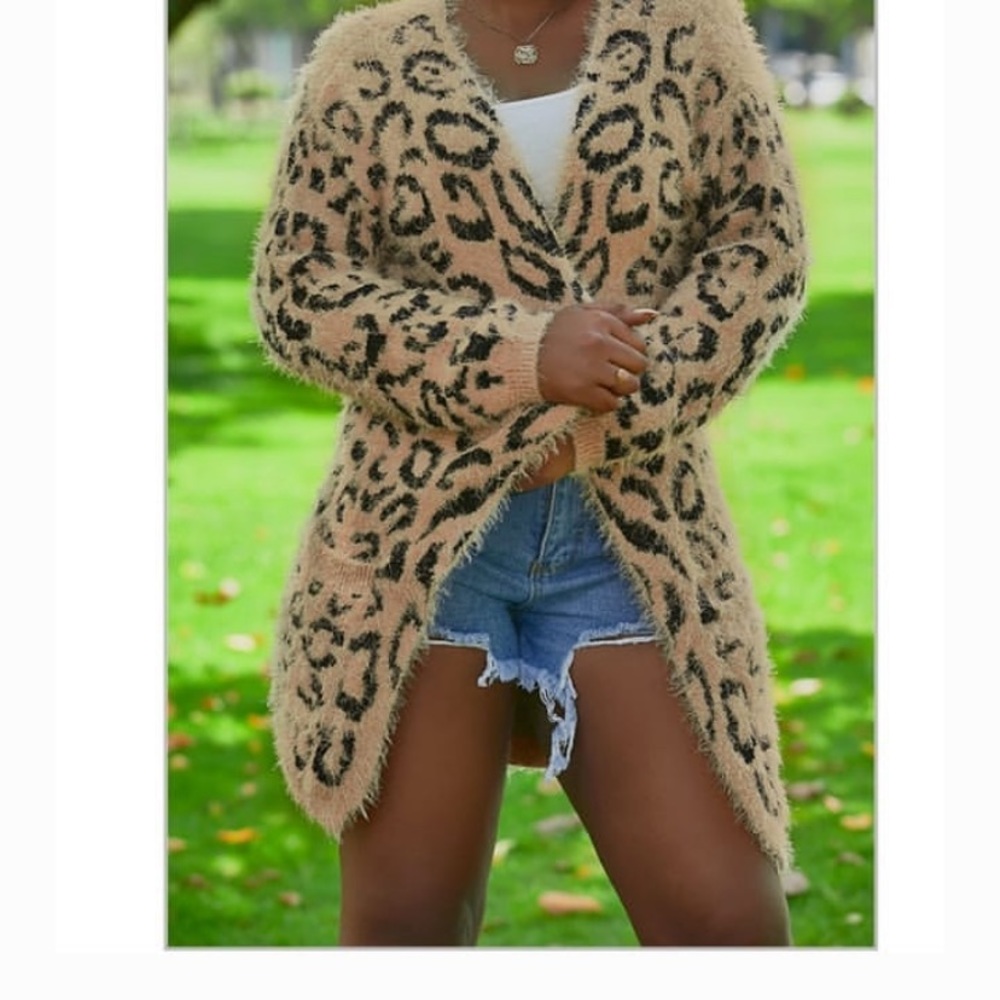 Ombré Leopard Cardigan